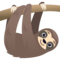 Sloth emoji on Emojione
